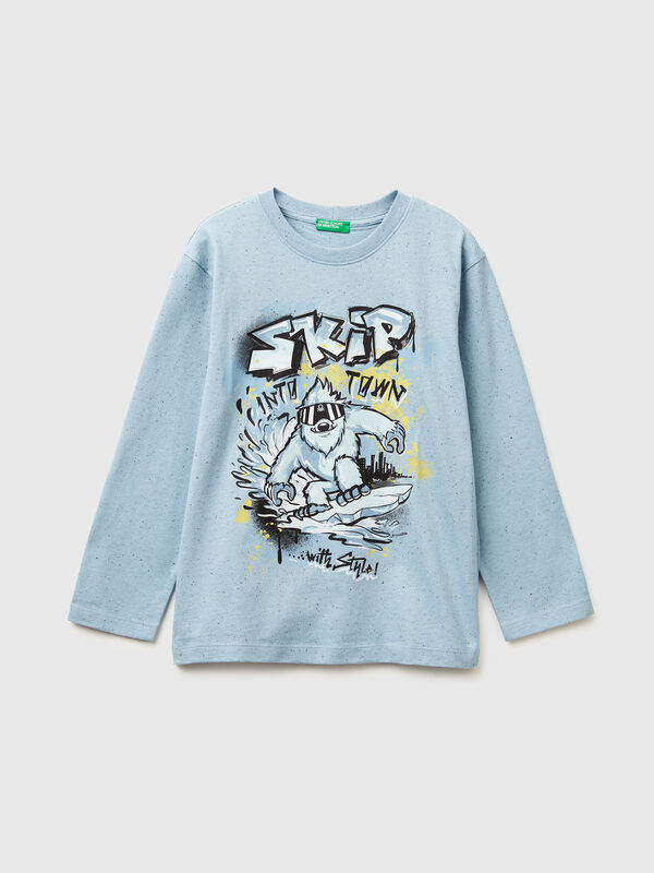 T-shirt with graffiti print Junior Boy