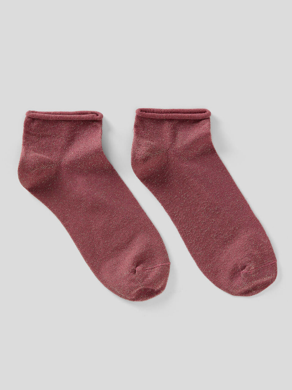 Short socks with lurex image number 1
