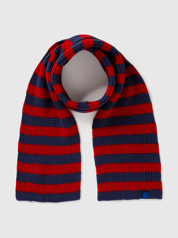 Scarf with multicolor stripes Junior Boy