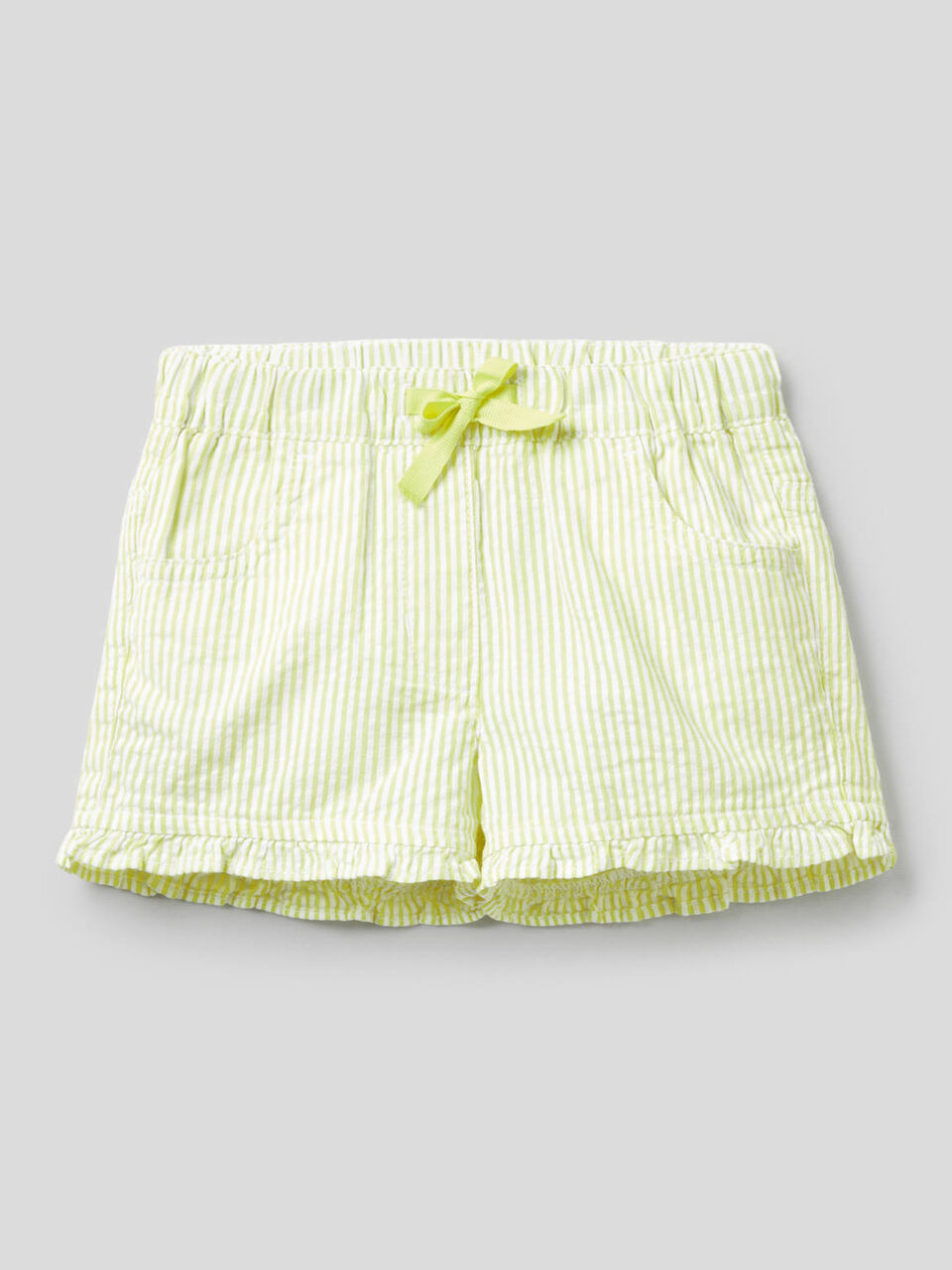 Patterned shorts in 100% cotton image number 1
