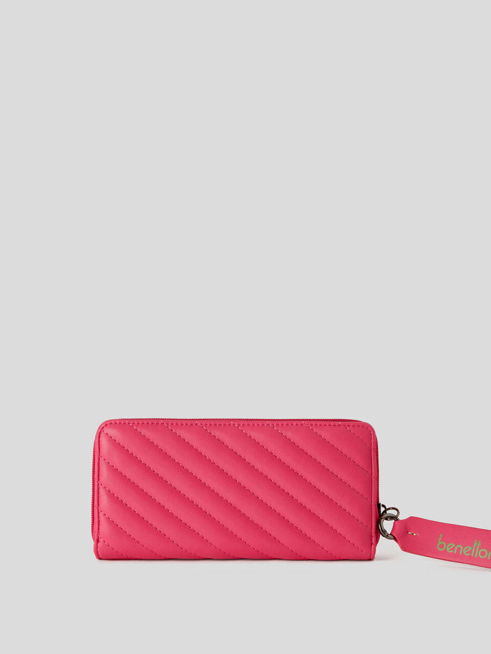 Striped matelassé wallet image number 1