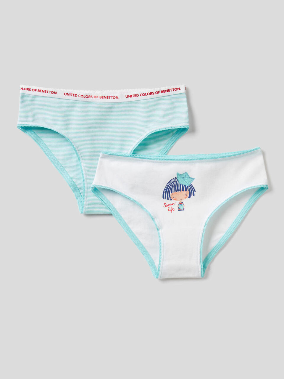 Two underwear in stretch cotton image number 1