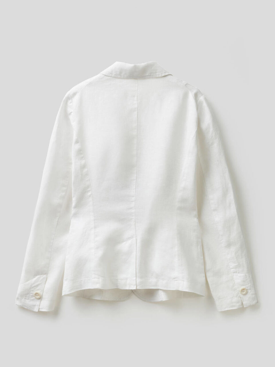Waisted blazer in 100% linen image number 2