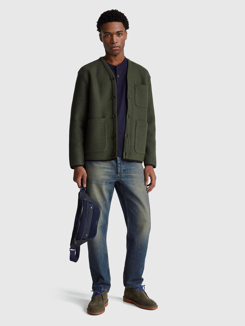 ROUND NECK SWEATL/S Men image number null