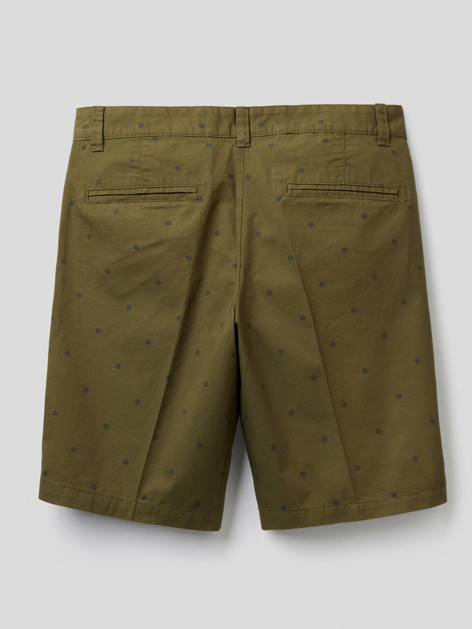 100% cotton patterned bermudas image number 2