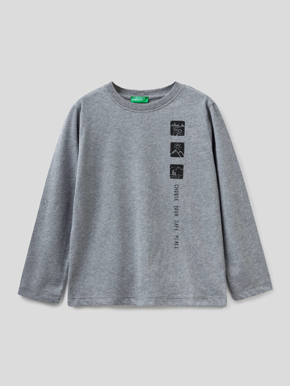 Long sleeve organic cotton t-shirt image number 1