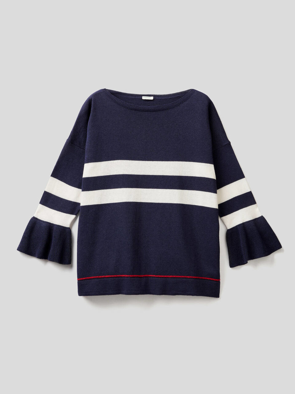 Sweater with flared sleeves image number 1