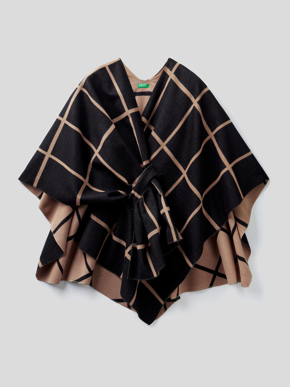 Viscose blend poncho image number 1