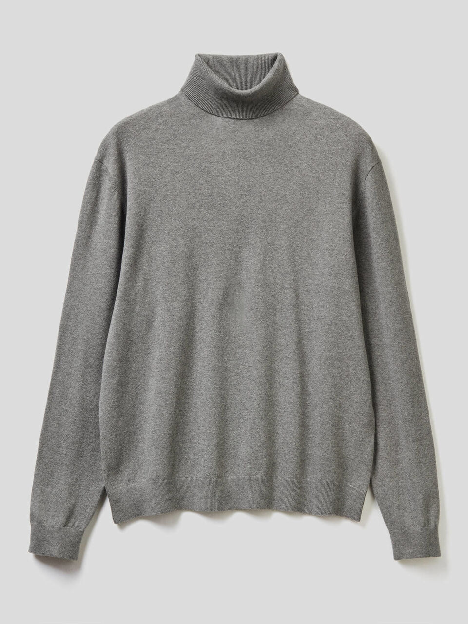 Stretch cotton blend turtleneck sweater image number 1