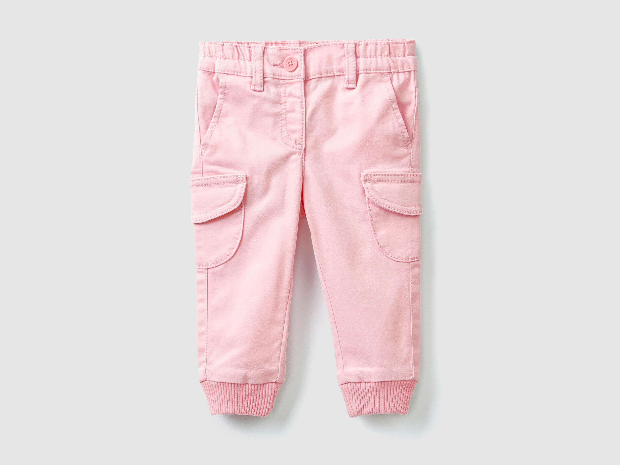 pink satin cargo pants