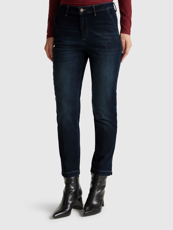 Slim fit denim chinos Women