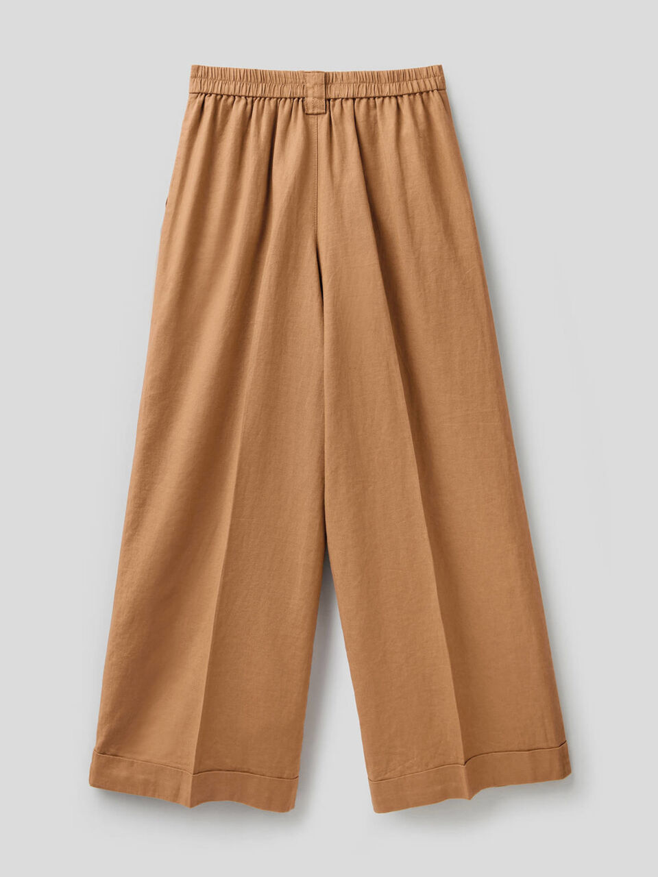 Wide leg trousers in 100% linen image number 2
