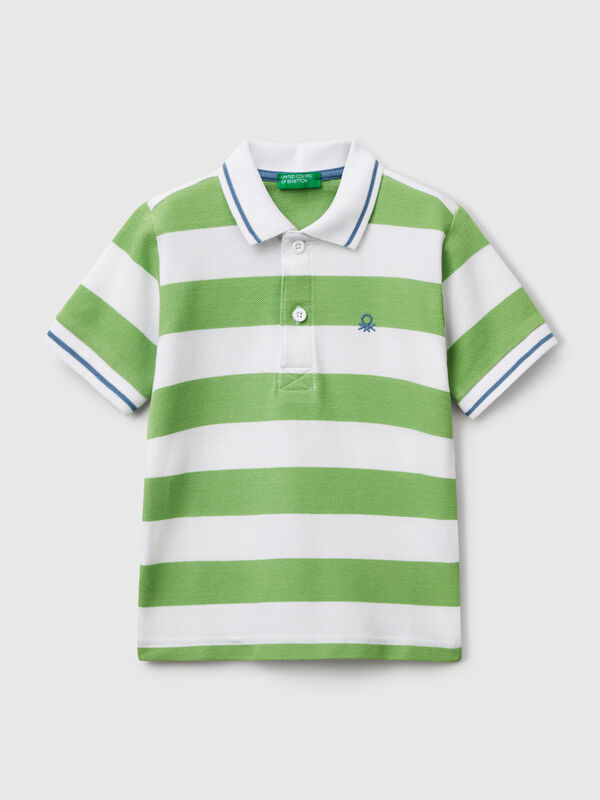 Striped short sleeve polo shirt Junior Boy