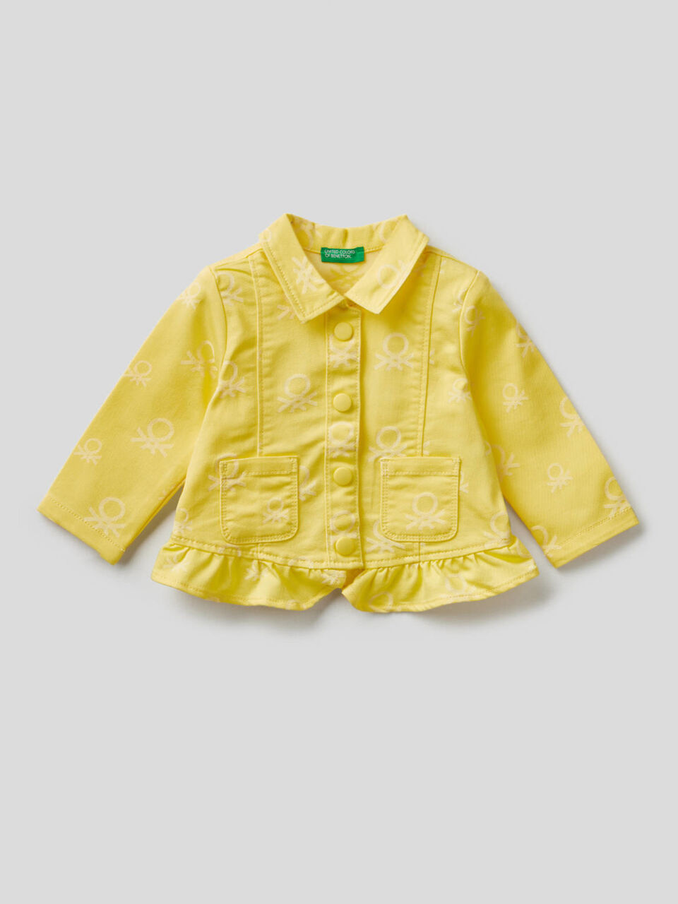 Logoed jacket with rouches image number 1