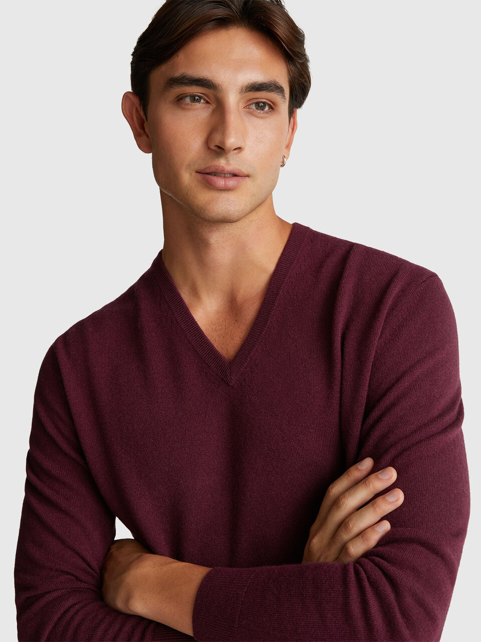 V NECK SWEATER L/S Men image number null