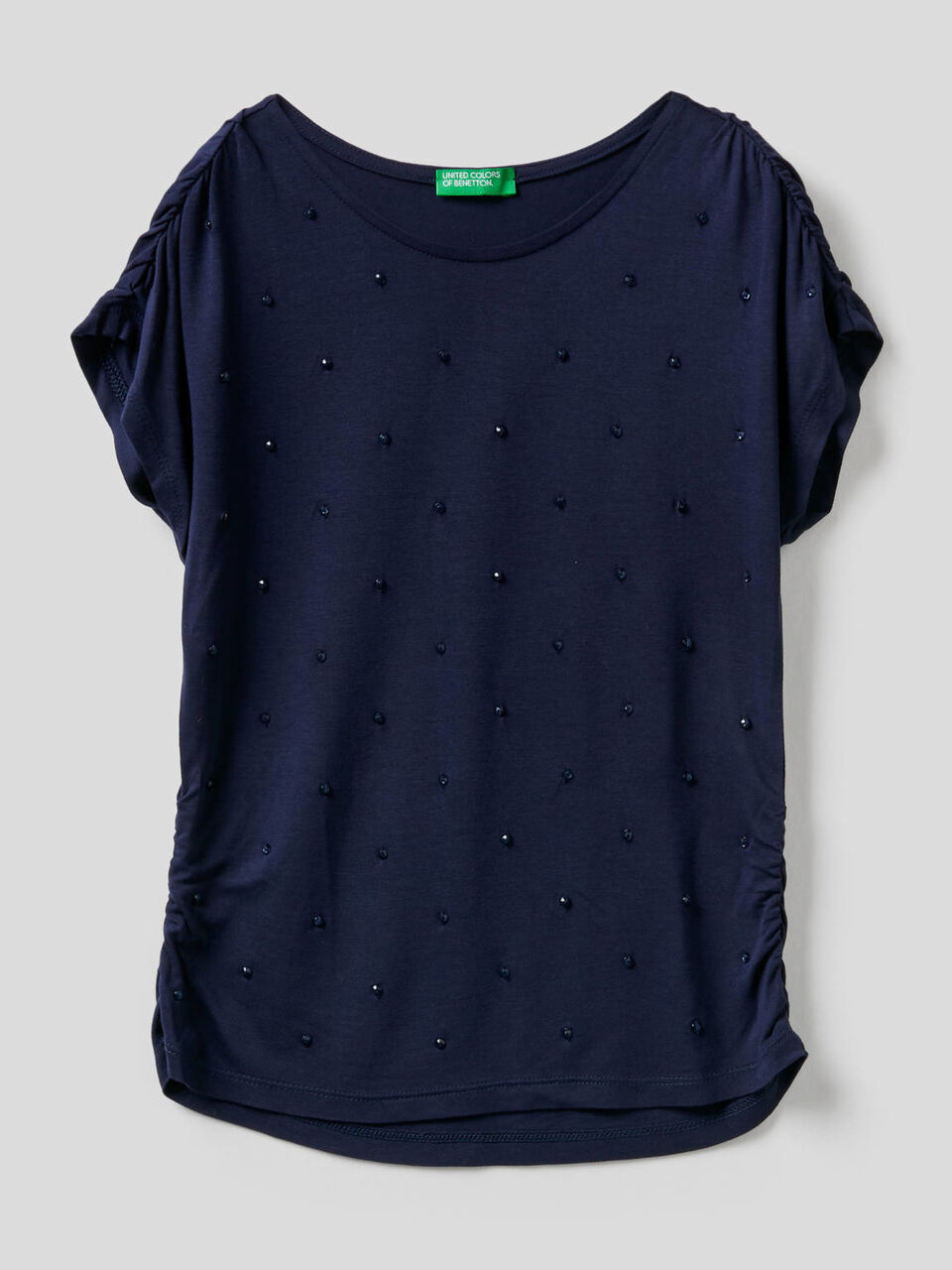 T-shirt with embroidered beads image number 1