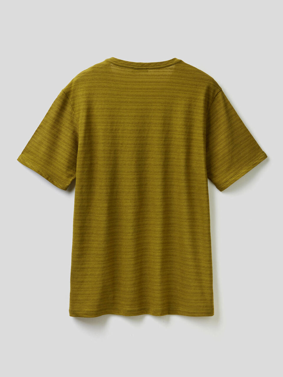 Striped t-shirt in linen blend image number 2