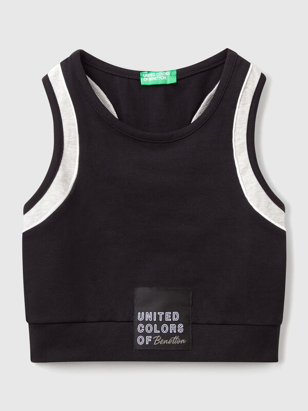 Sporty top with piping Junior Girl