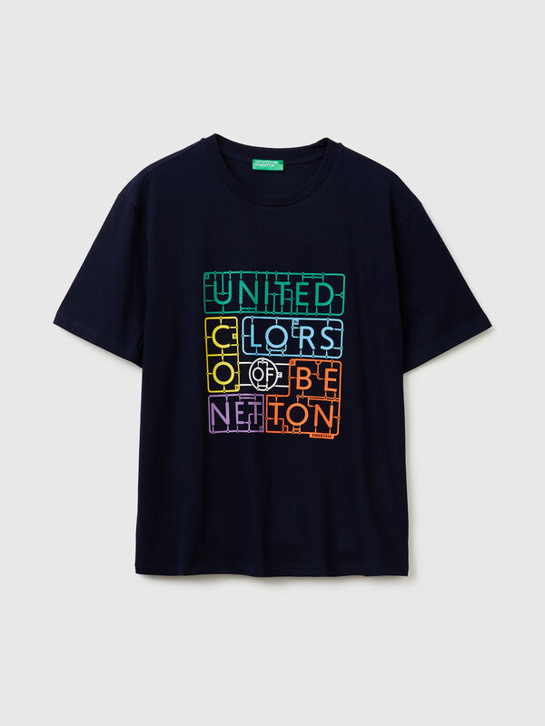 T-shirt in cotton with logo Men