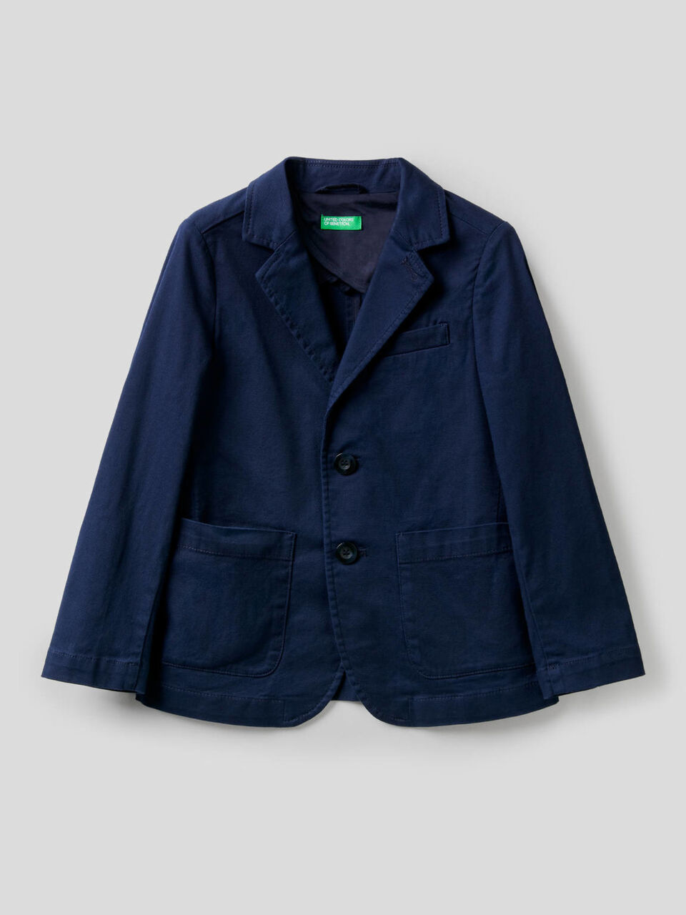 Blazer in stretch cotton image number 1