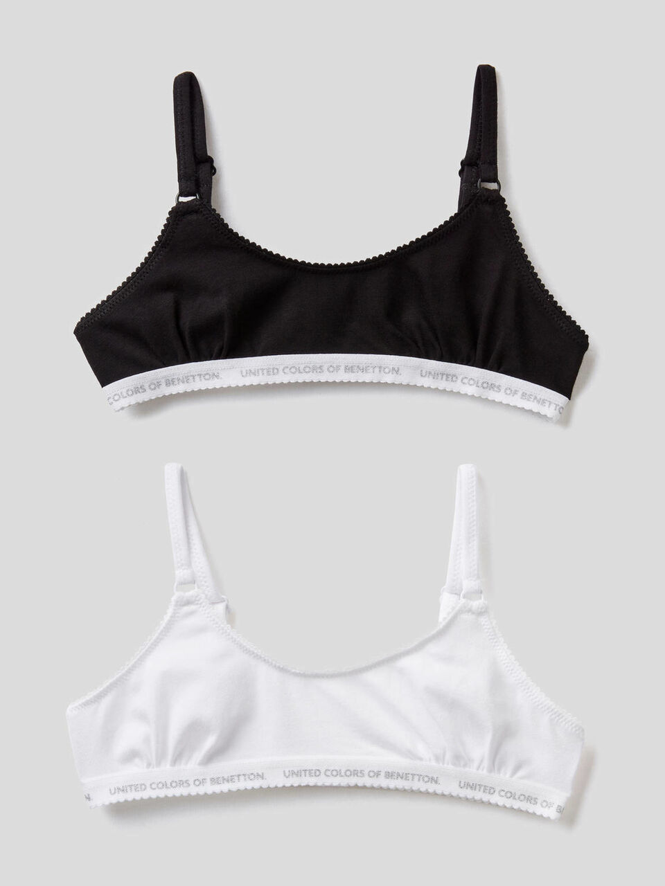 Two bras in stretch cotton image number 1