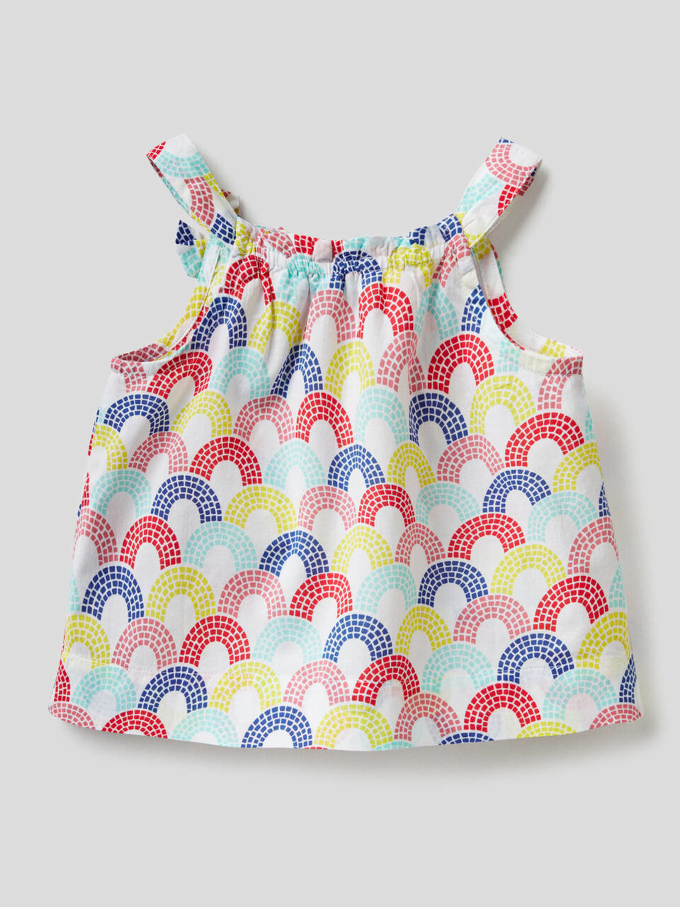 Patterned blouse in 100% cotton image number 2