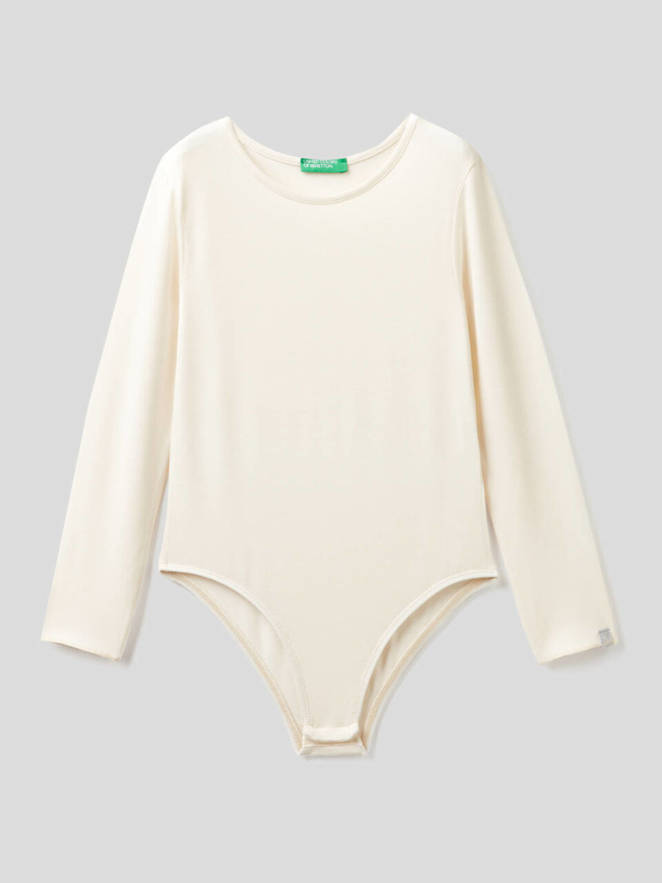 Long sleeve stretch viscose bodysuit image number 1