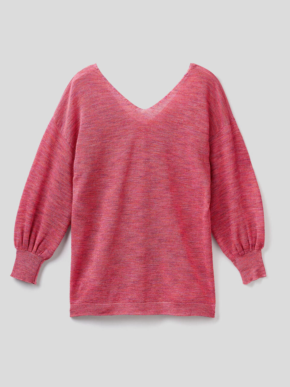 Sweater with V-neck at front and back image number 2