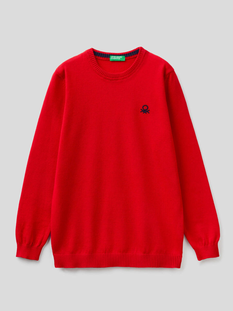 Pure cotton sweater with logo image number 1