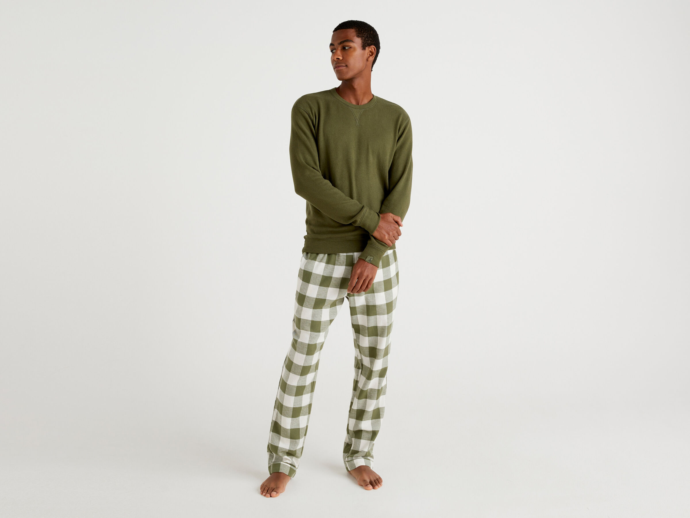 Sweater in stretch cotton blend image number 3