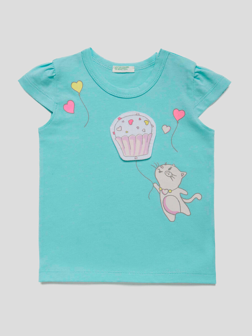 T-shirt with print and patches image number 1