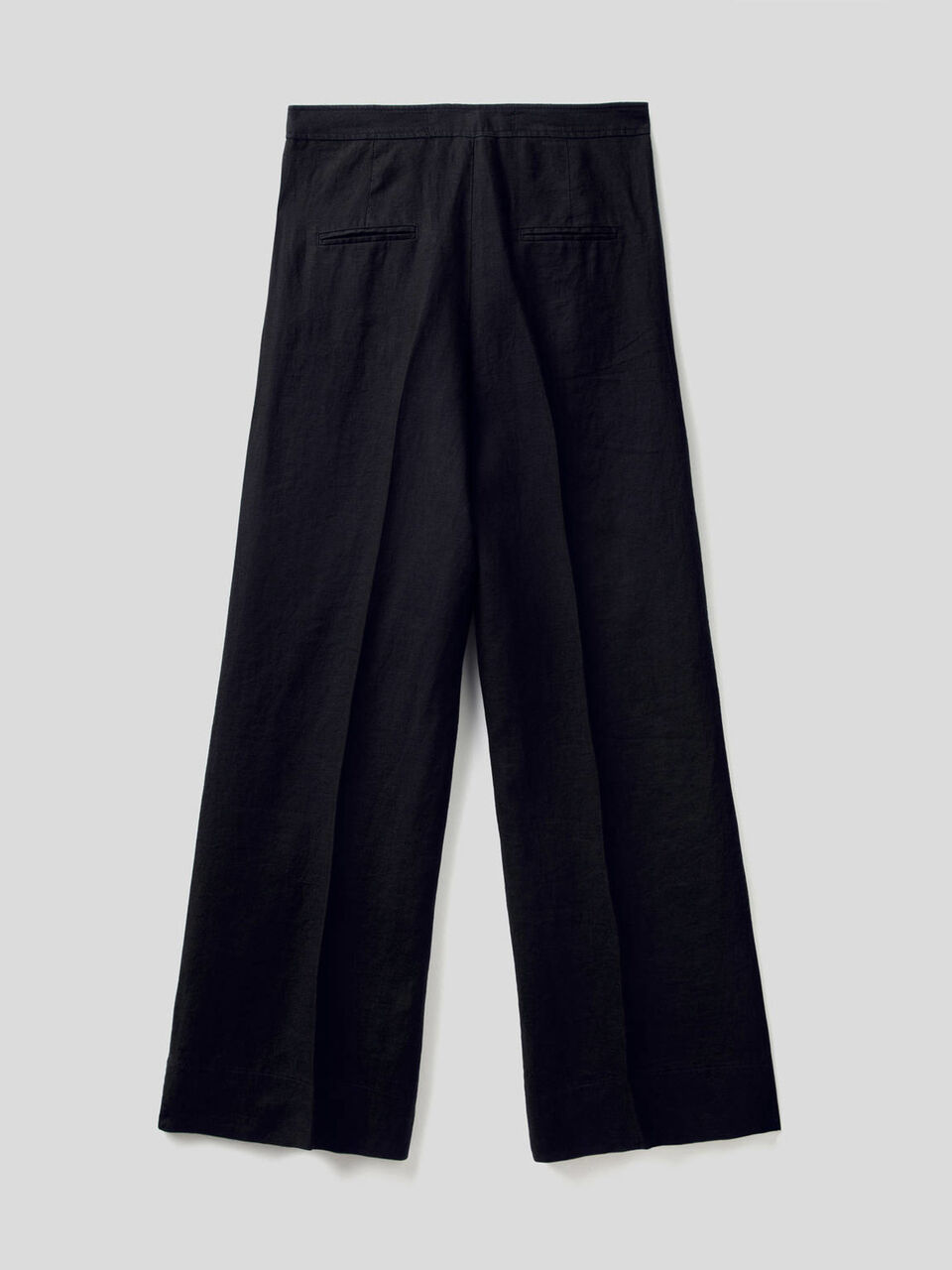 Palazzo trousers in 100% linen image number 2