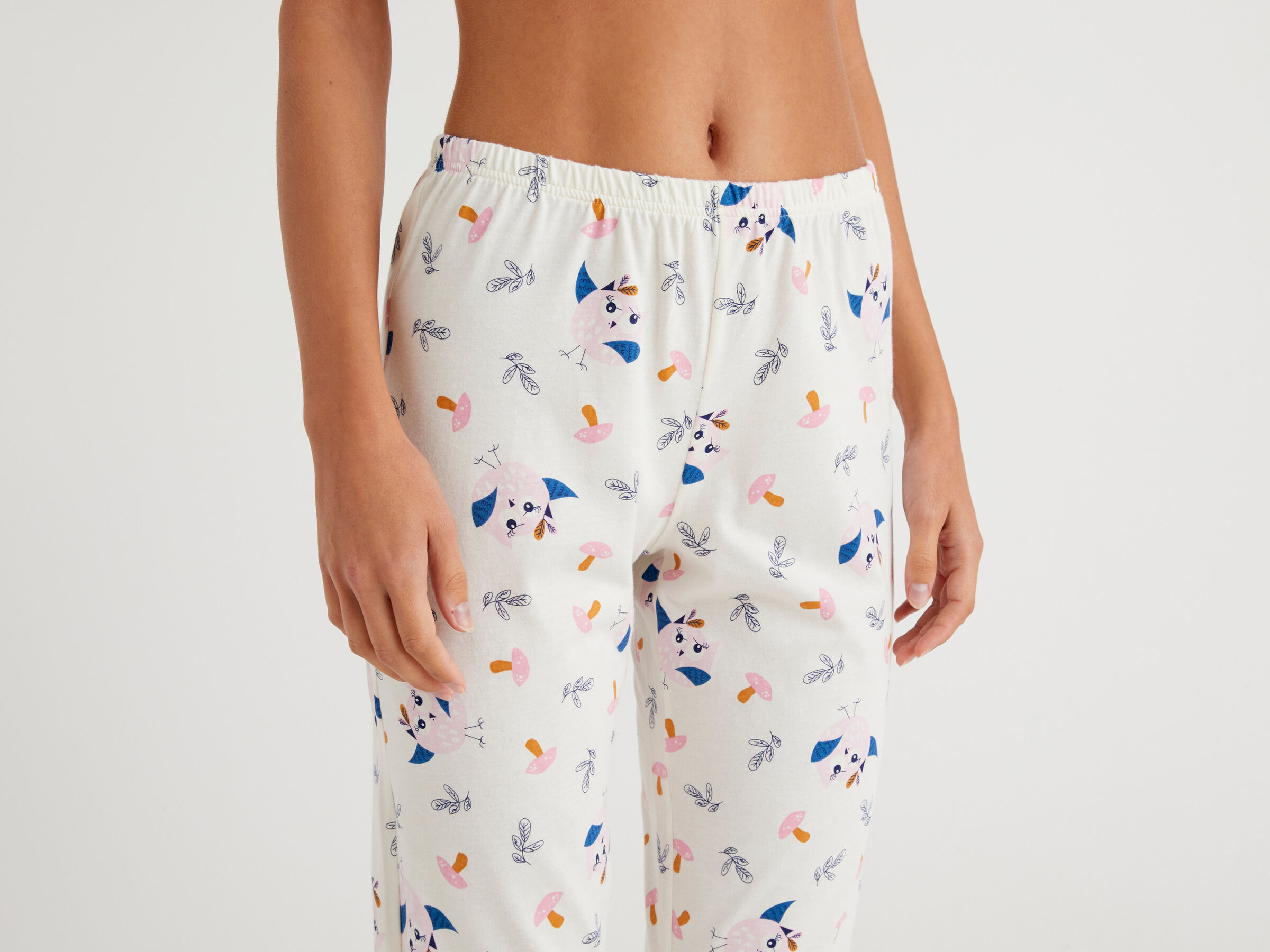 Warm pyjamas with owl print image number 3