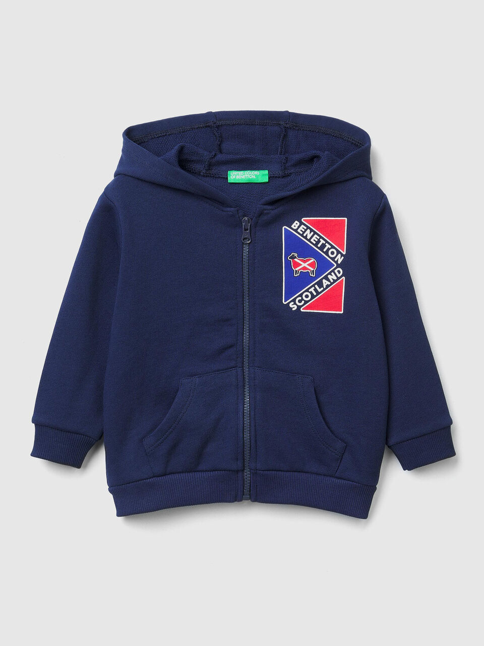 Zip-up sweatshirt with print image number 1