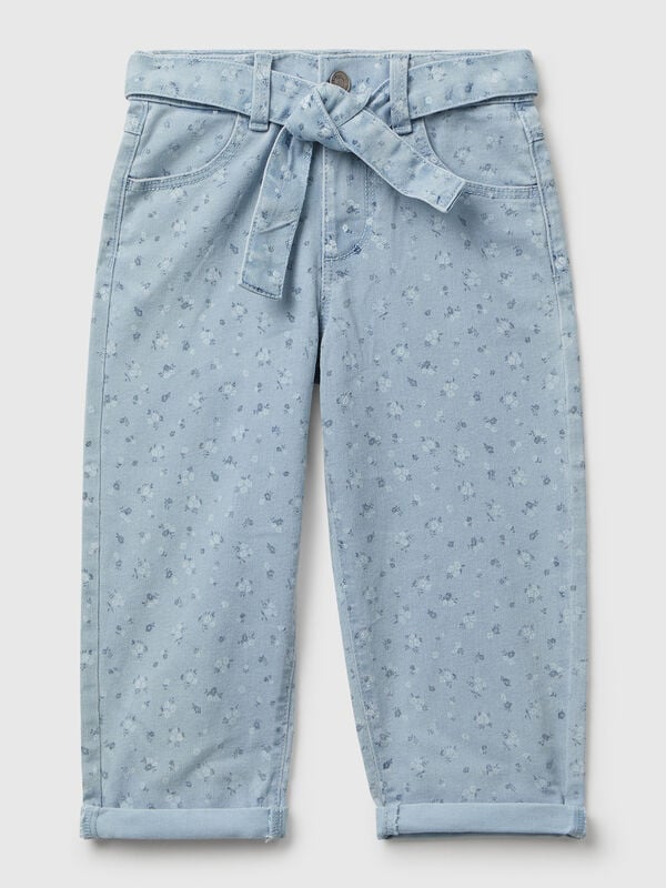 Floral jeans with sash Junior Girl