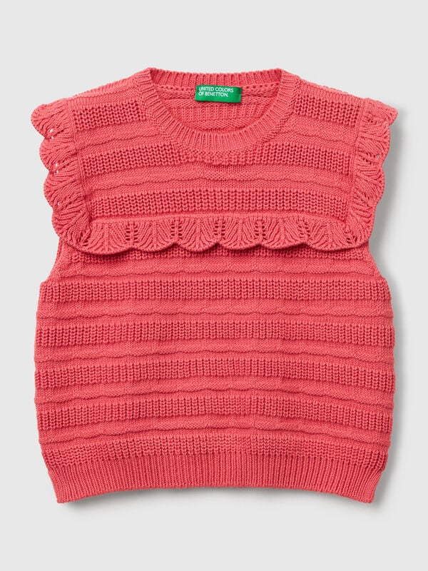 Waistcoat with ruffle Junior Girl