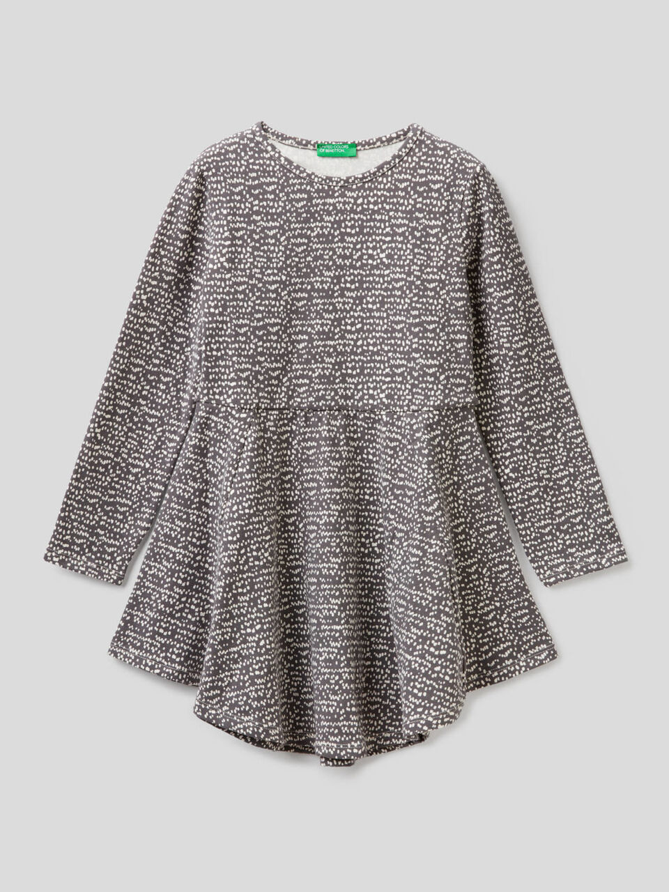Stretch cotton patterned dress image number 1