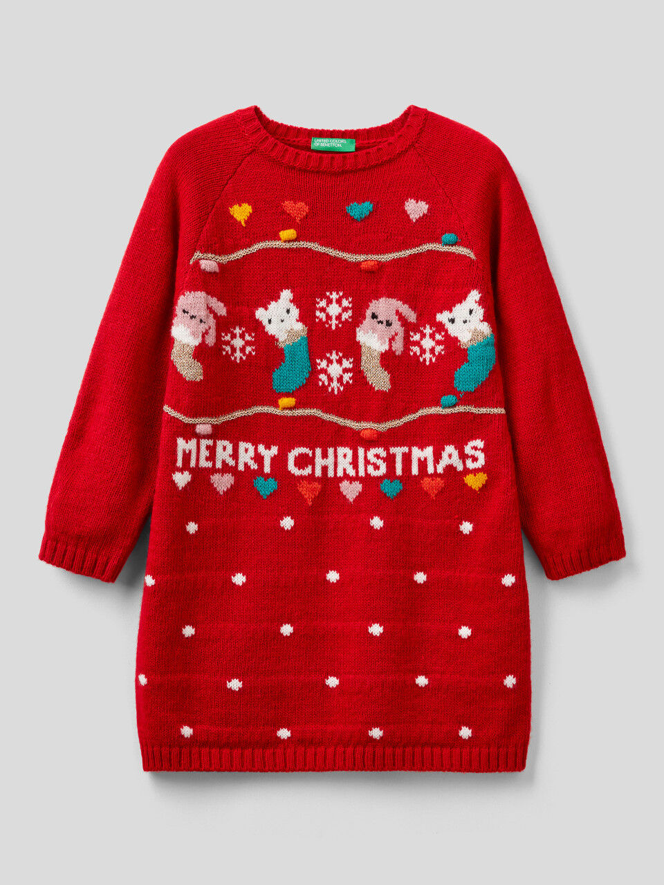 Knit Christmas dress