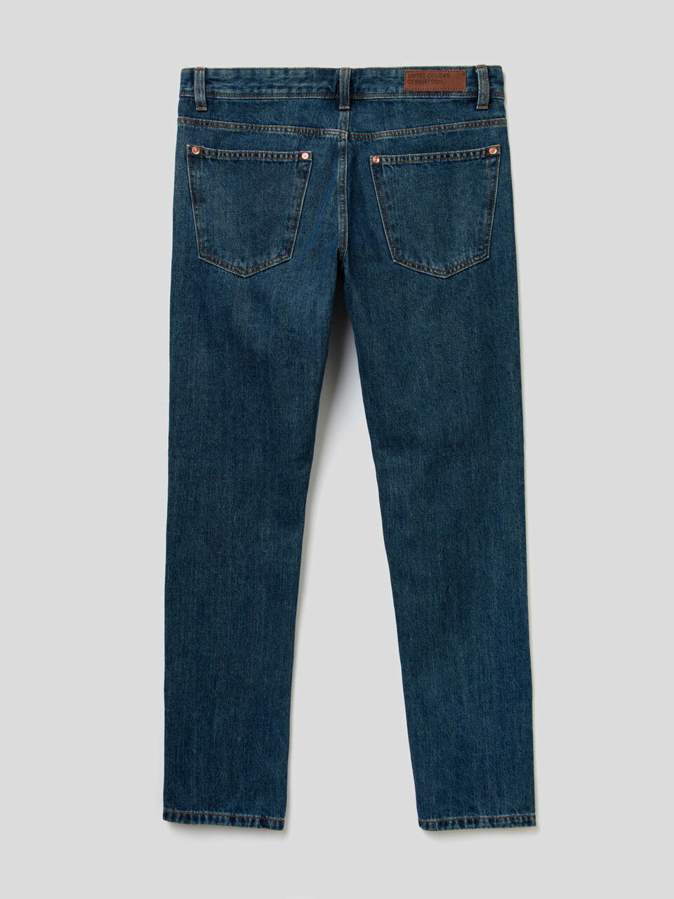 Straight leg 100% cotton jeans image number 2