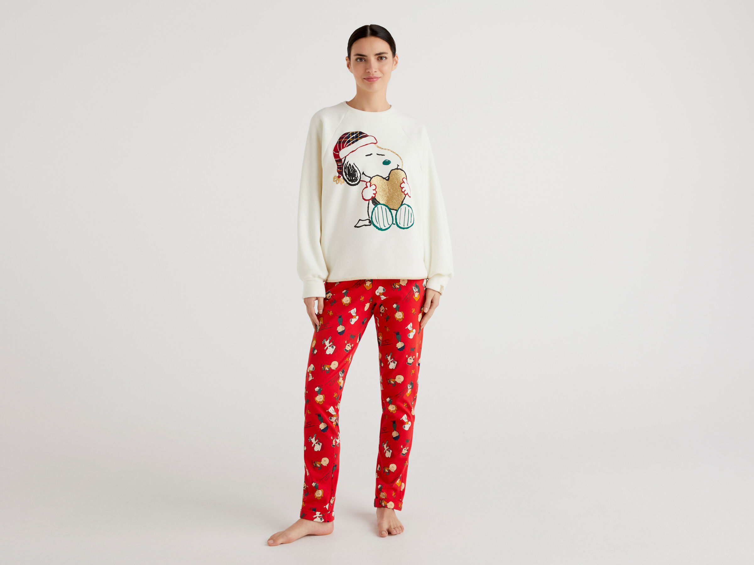 Snoopy Christmas sweater in fleece image number 3