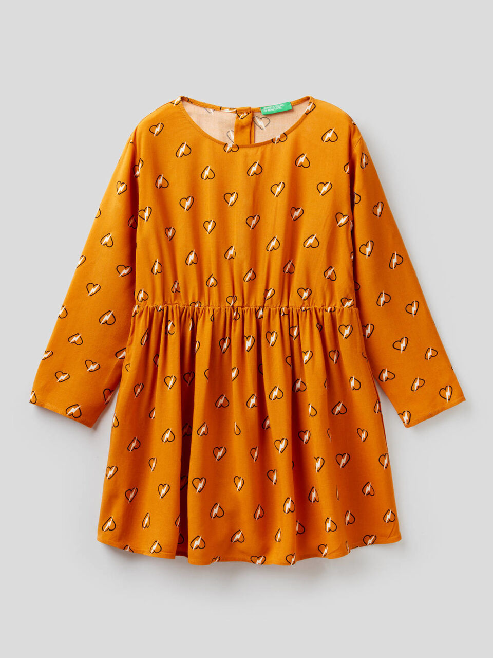 Patterned dress in sustainable viscose image number 1