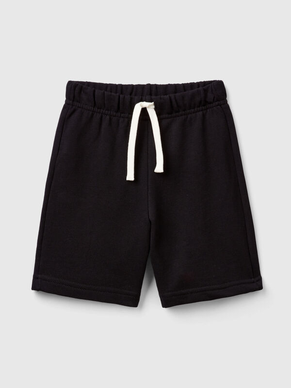 Bermuda shorts in pure cotton fleece Junior Boy