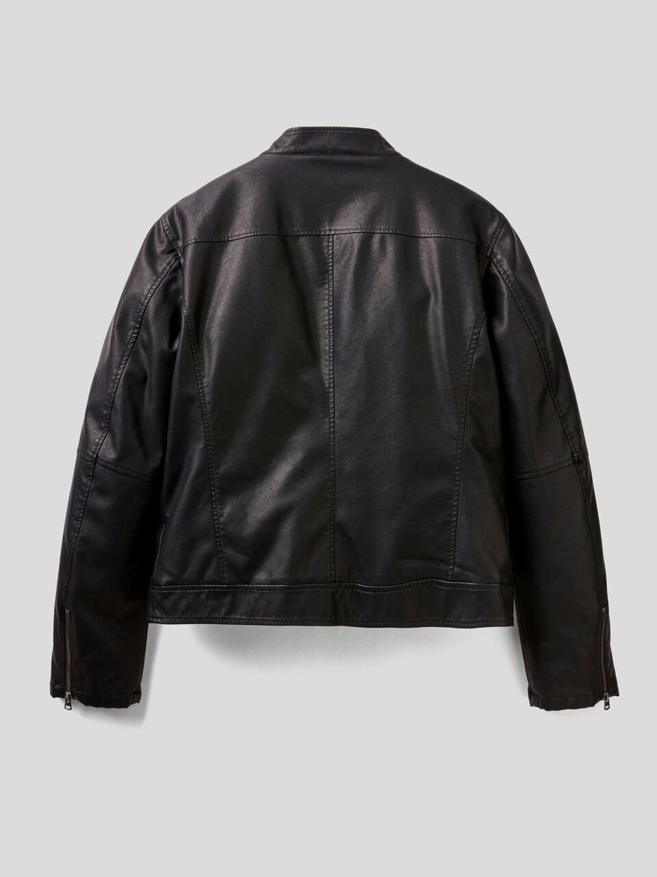 Slim fit jacket in imitation leather image number 2