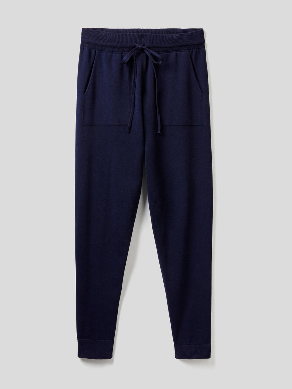 Trousers with drawstring in cotton tricot image number 1