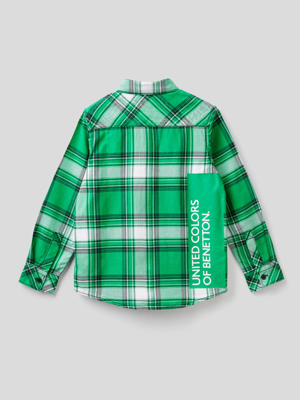 Check shirt in 100% cotton image number 2