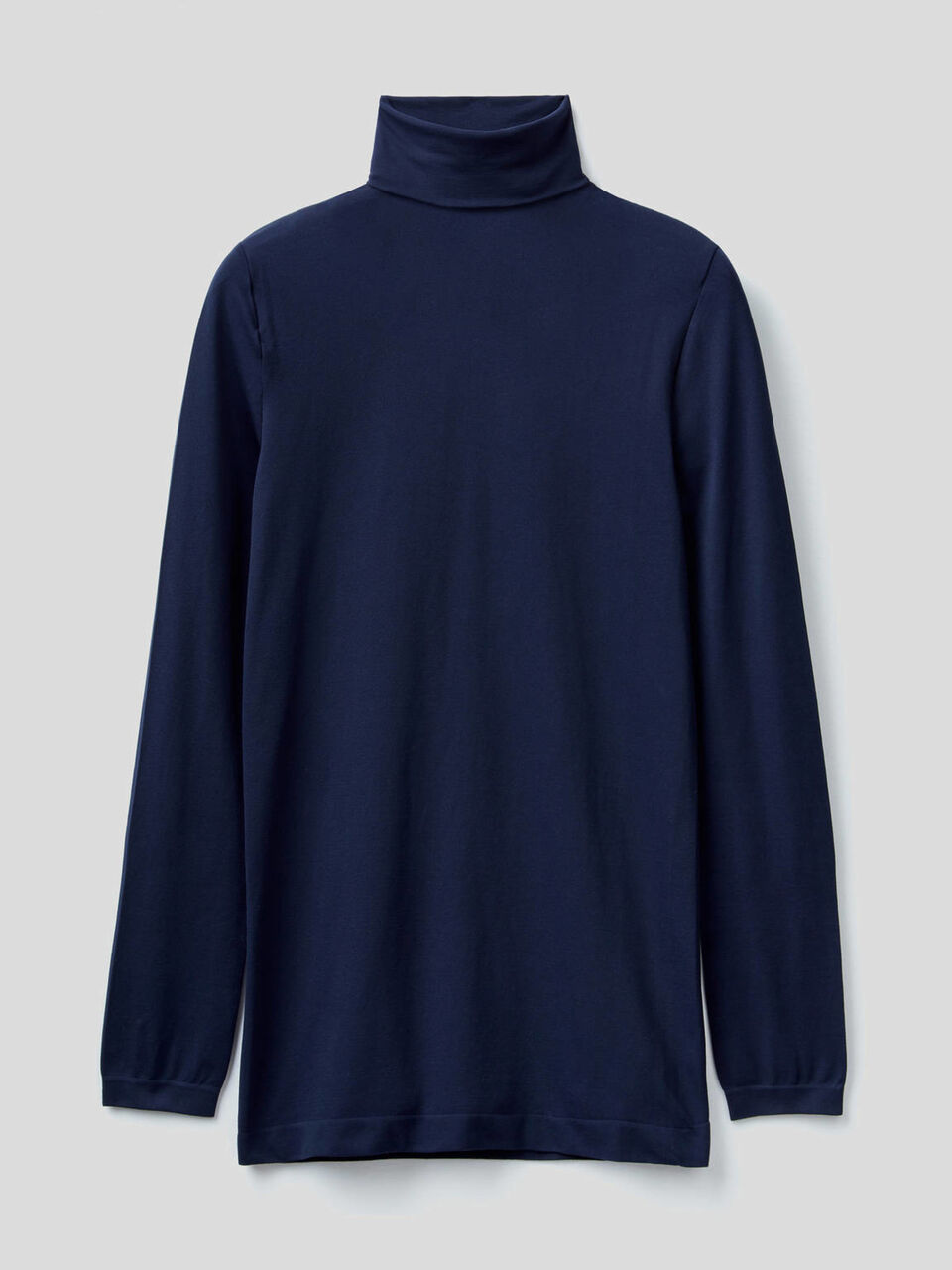 Stretch turtleneck sweater image number 1