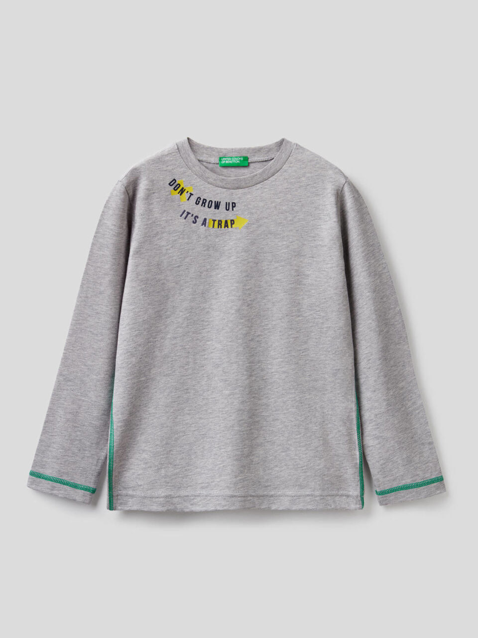 Long sleeve 100% cotton t-shirt image number 1