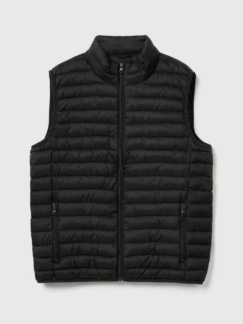 Sleeveless puffer jacket with recycled wadding image number 1