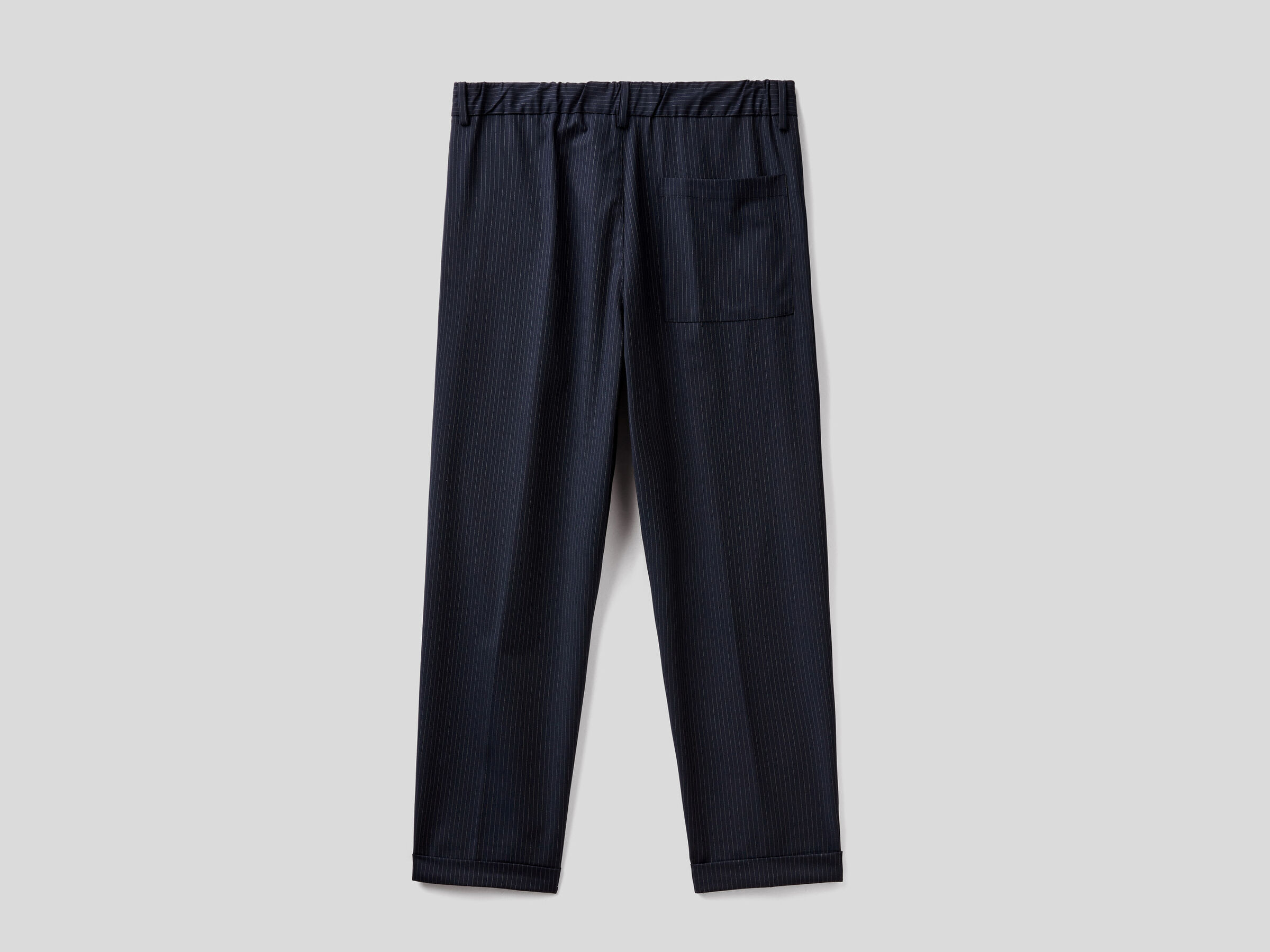 Straight leg trousers with drawstring image number 5