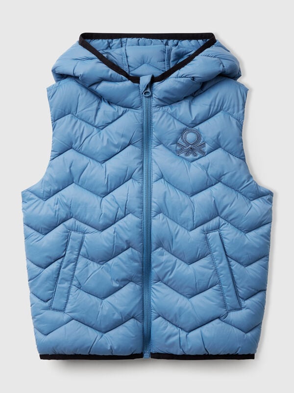 Padded vest with hood Junior Boy